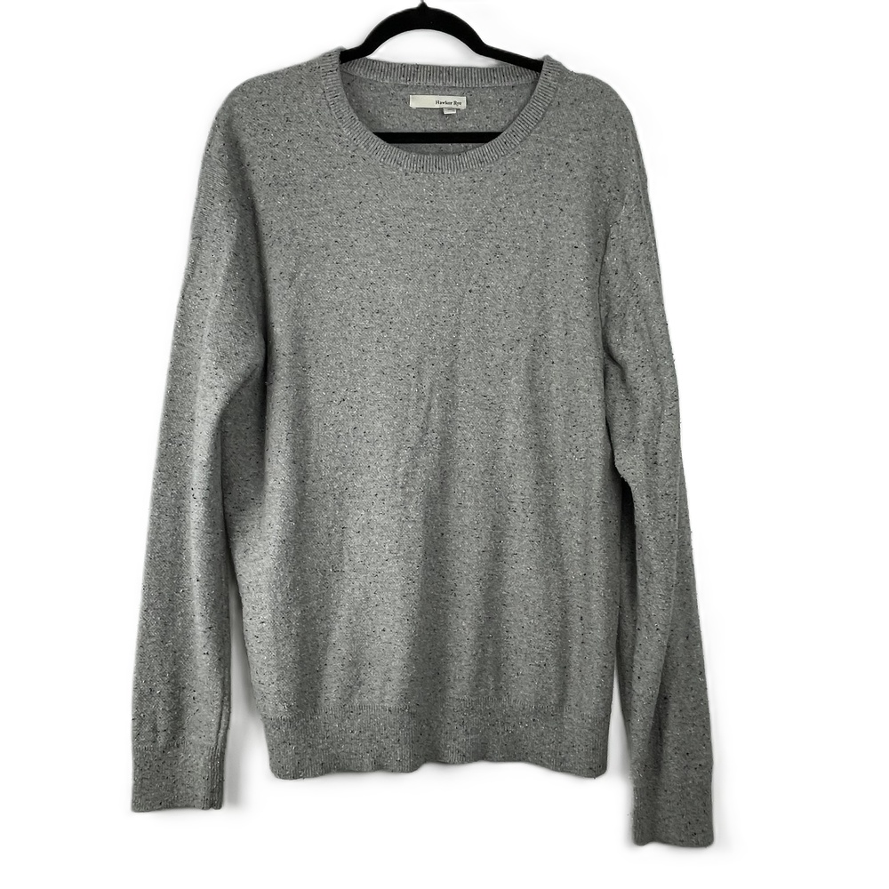 Hawker Rye Mens Pebbled Grey Long‎ Sleeve Crew Neck Gorpcore Sweater Medium